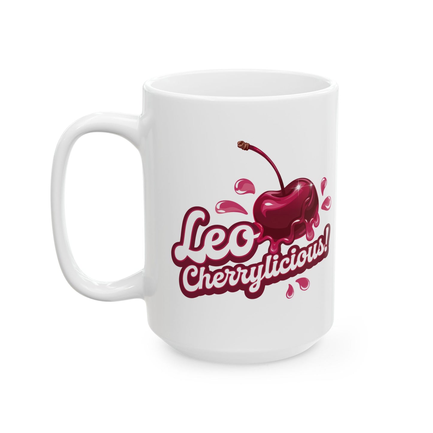 Leo Cherrylicious! – Retro Leo T-Shirt, Mug, Tote & Tumbler | Juicy Zodiac Gift Collection | ONATwear