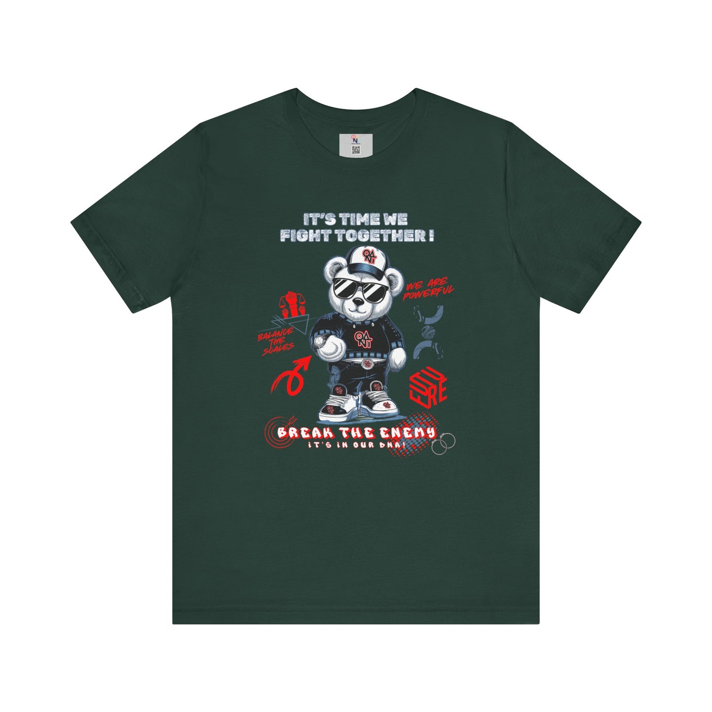 ONAT "It’s Time To Fight Together" Bear Graphic Tee