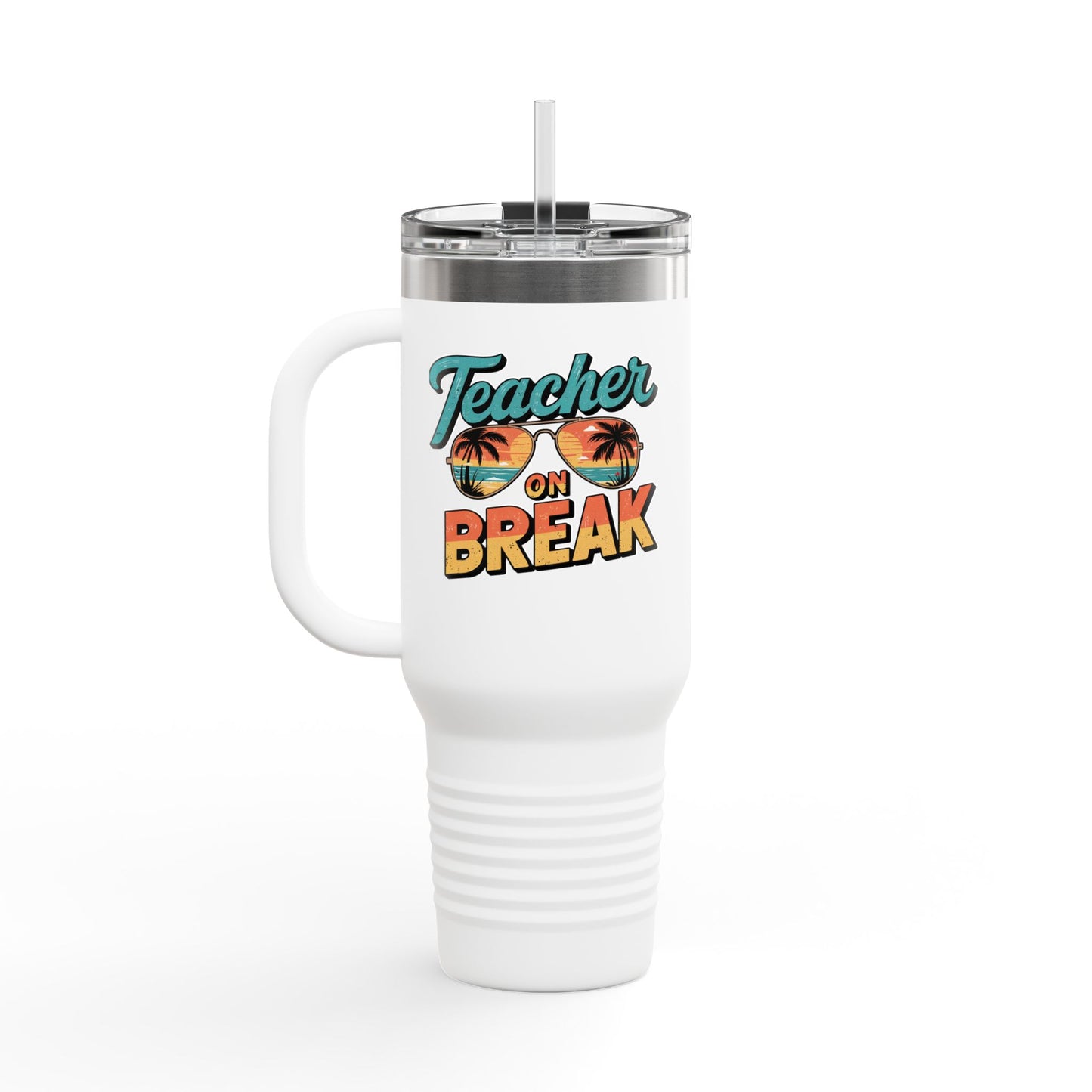 Teacher Life 40oz Travel Mug – Summer Vibes & Back to School Ready!