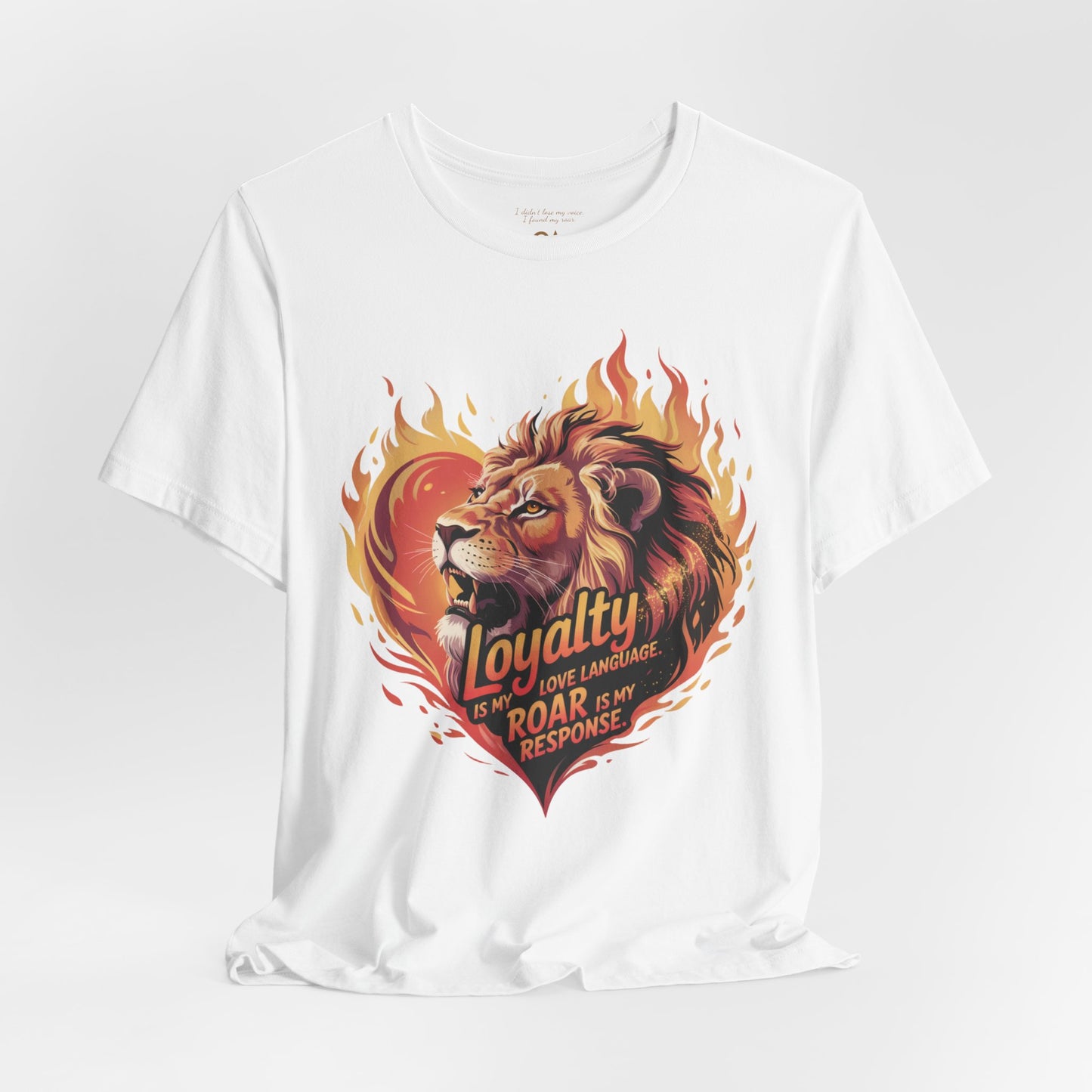 Leo Gift Set – “Loyalty Is My Love Language. Roar Is My Response.” T-Shirt, Mug, Tumbler & Tote for Leos