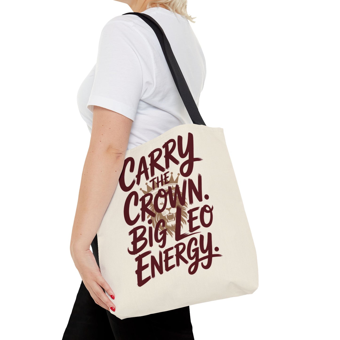 Carry the Crown – Big Leo Energy Tote Bag | Bold Astrology Gift | ONAT LEO Collection