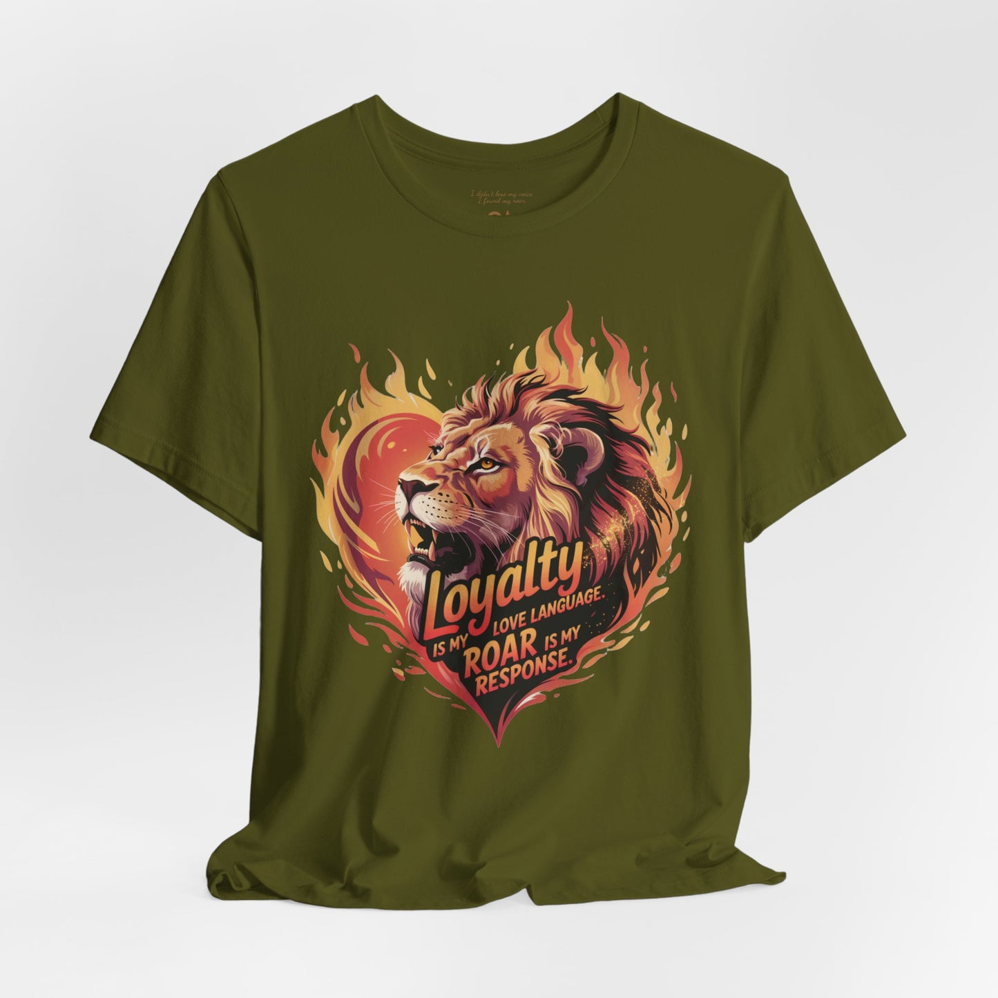 Leo Gift Set – “Loyalty Is My Love Language. Roar Is My Response.” T-Shirt, Mug, Tumbler & Tote for Leos