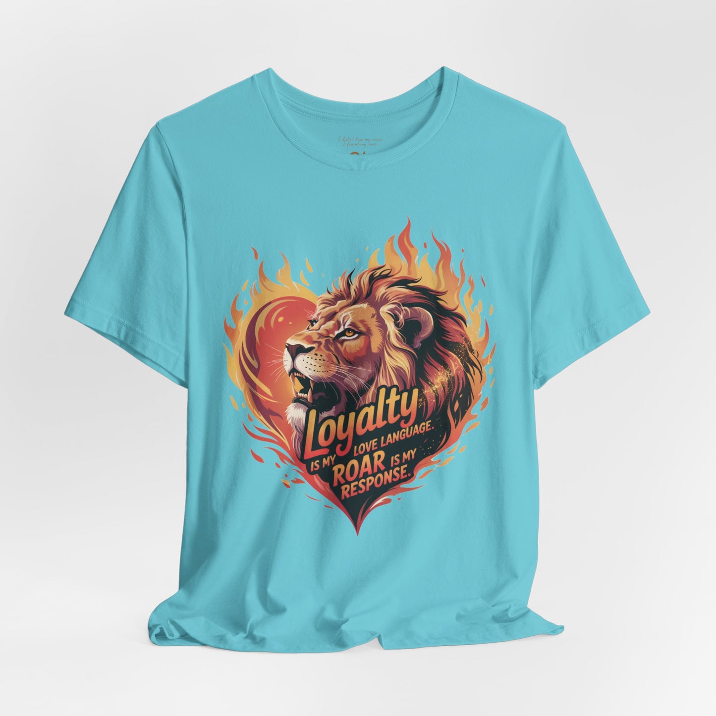 Leo Gift Set – “Loyalty Is My Love Language. Roar Is My Response.” T-Shirt, Mug, Tumbler & Tote for Leos