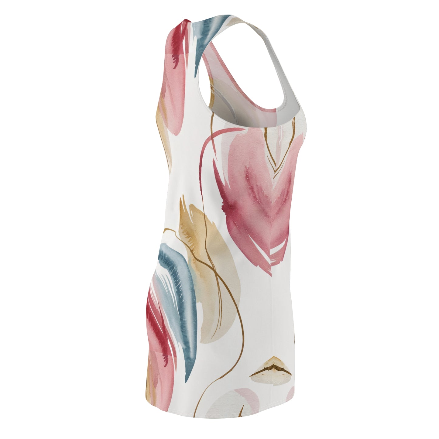 Racerback Dress - Abstract Watercolor Bliss Soft Hues Fluid Expression