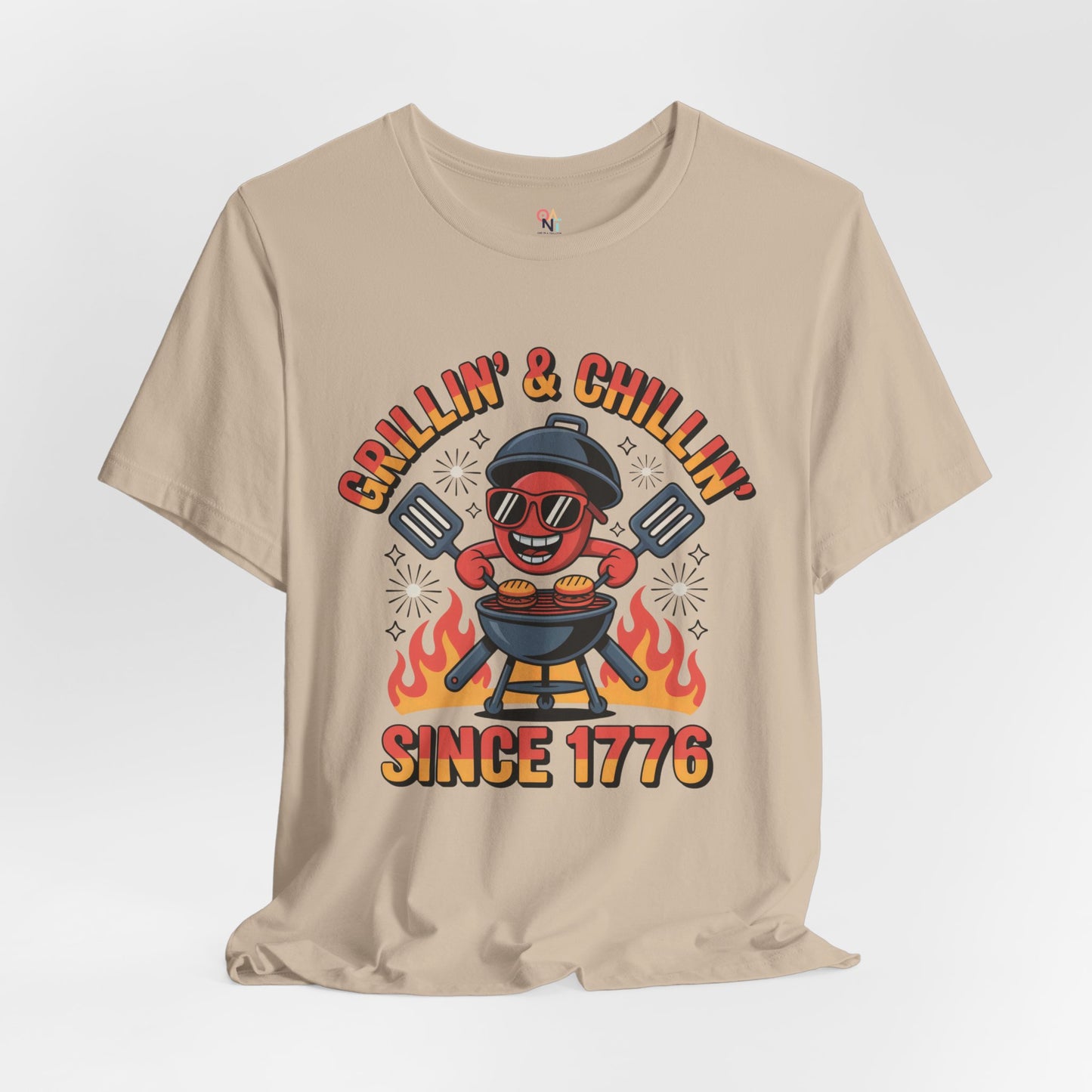 "Grillin’ & Chillin’ Since 1776" BBQ Unisex T-Shirt – Perfect for Summer Parties & Independence Day