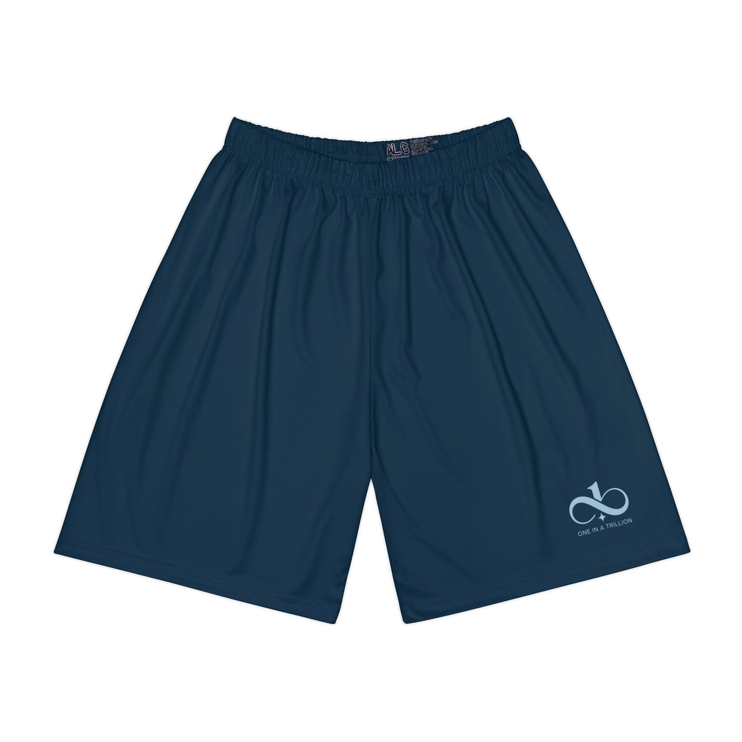 Men’s Sports Shorts-One In A Trillion | Midnight Navy, Blue Calm & Coral Love Apparel Collection – Unisex, Mix & Match