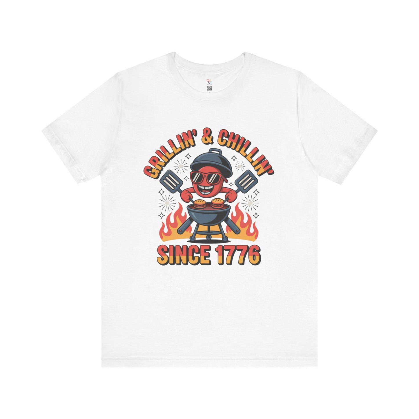 "Grillin’ & Chillin’ Since 1776" BBQ Unisex T-Shirt – Perfect for Summer Parties & Independence Day