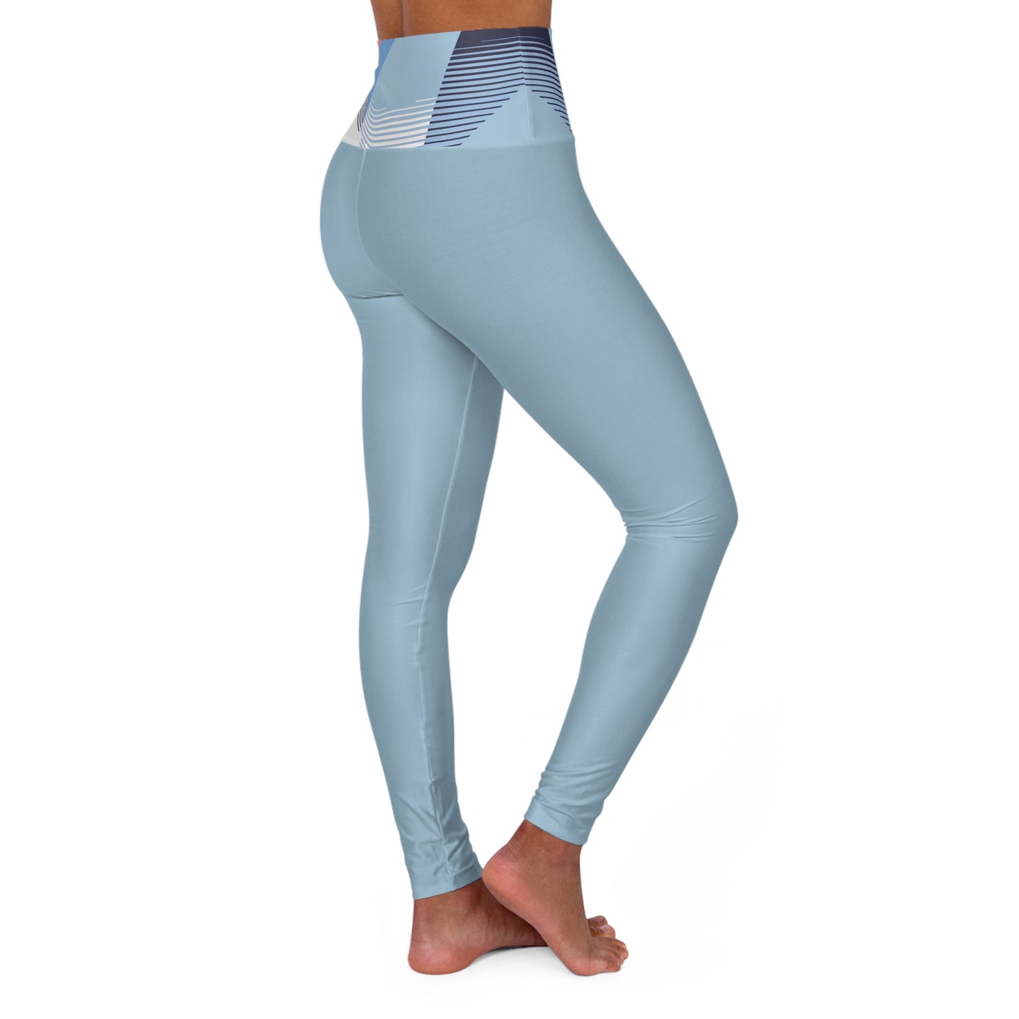 Yoga Leggings - One In A Trillion Midnight Navy Blue Calm Coral Love Unisex Apparel Collection