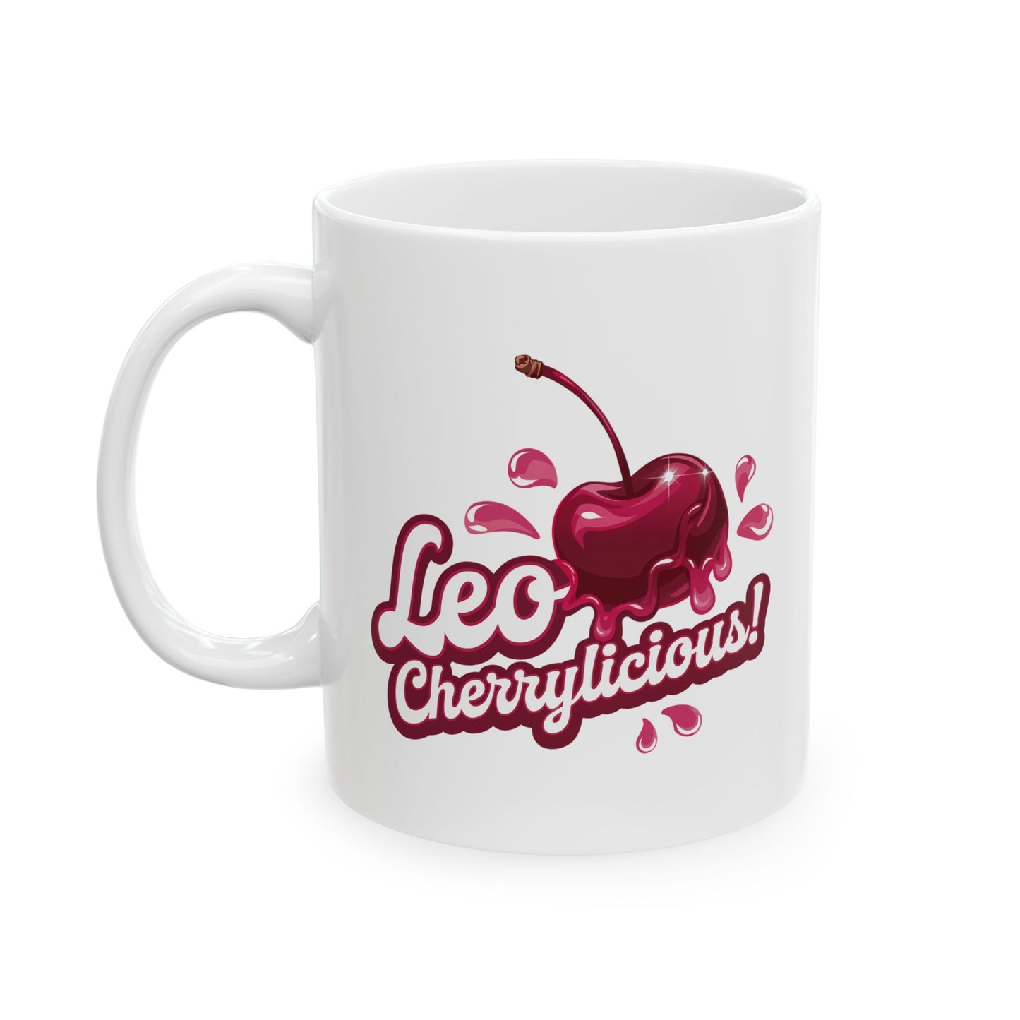 Leo Cherrylicious! – Retro Leo T-Shirt, Mug, Tote & Tumbler | Juicy Zodiac Gift Collection | ONATwear