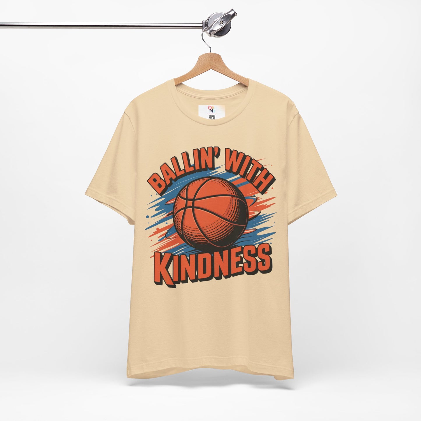 Ballin' with Kindness Unisex T-Shirt, Motivational Basketball Tee