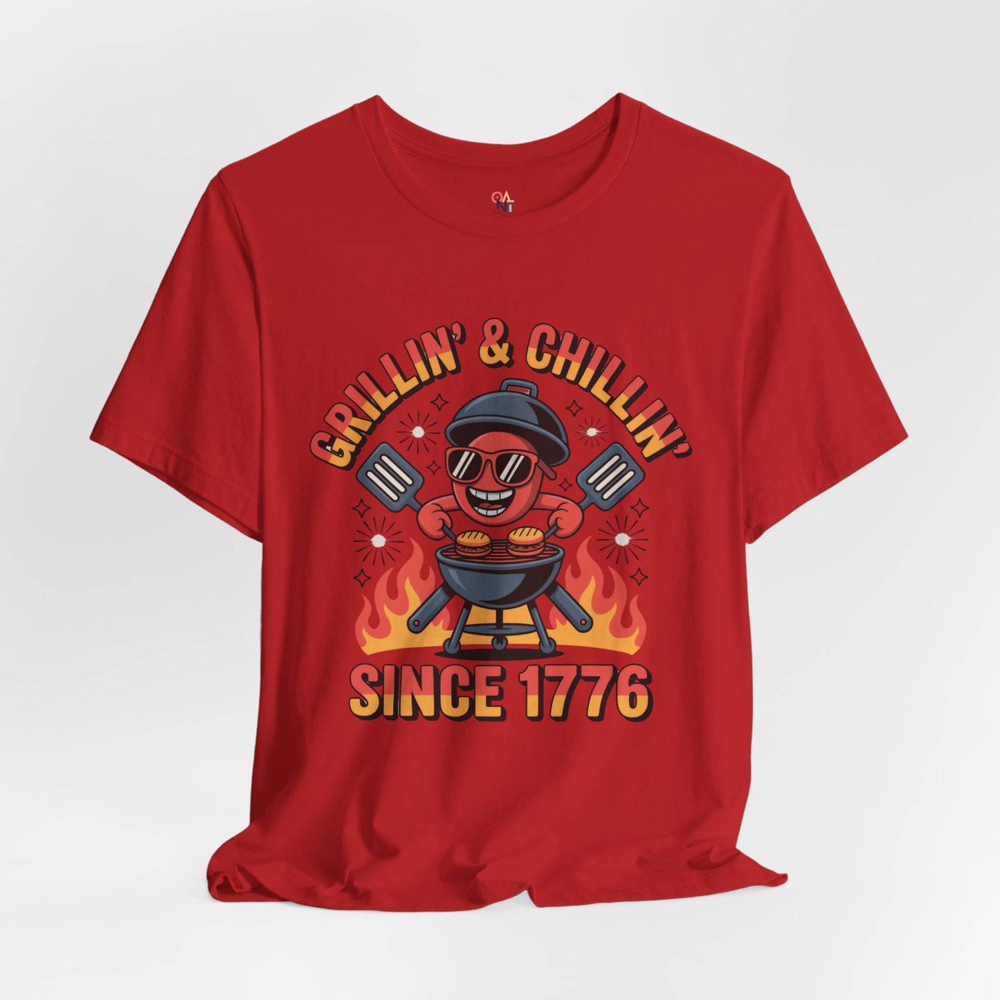 "Grillin’ & Chillin’ Since 1776" BBQ Unisex T-Shirt – Perfect for Summer Parties & Independence Day