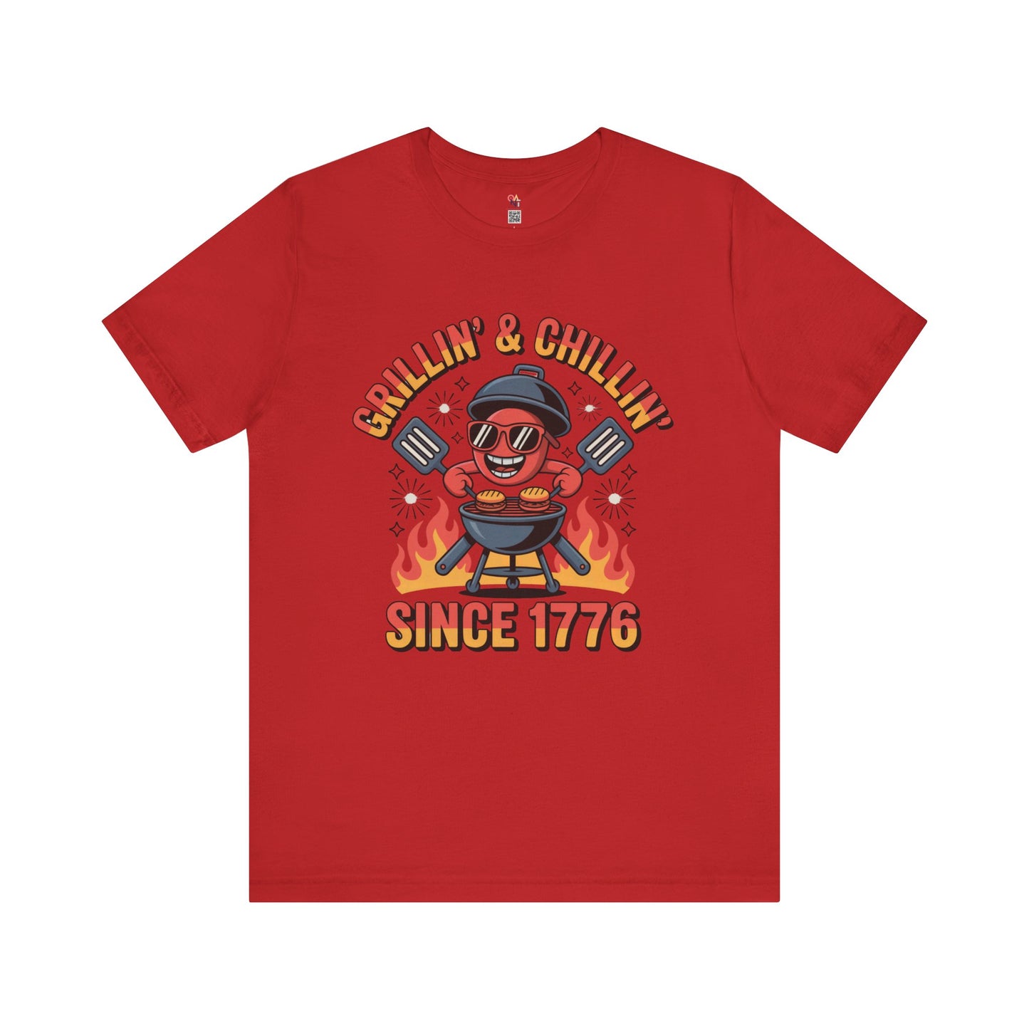 "Grillin’ & Chillin’ Since 1776" BBQ Unisex T-Shirt – Perfect for Summer Parties & Independence Day