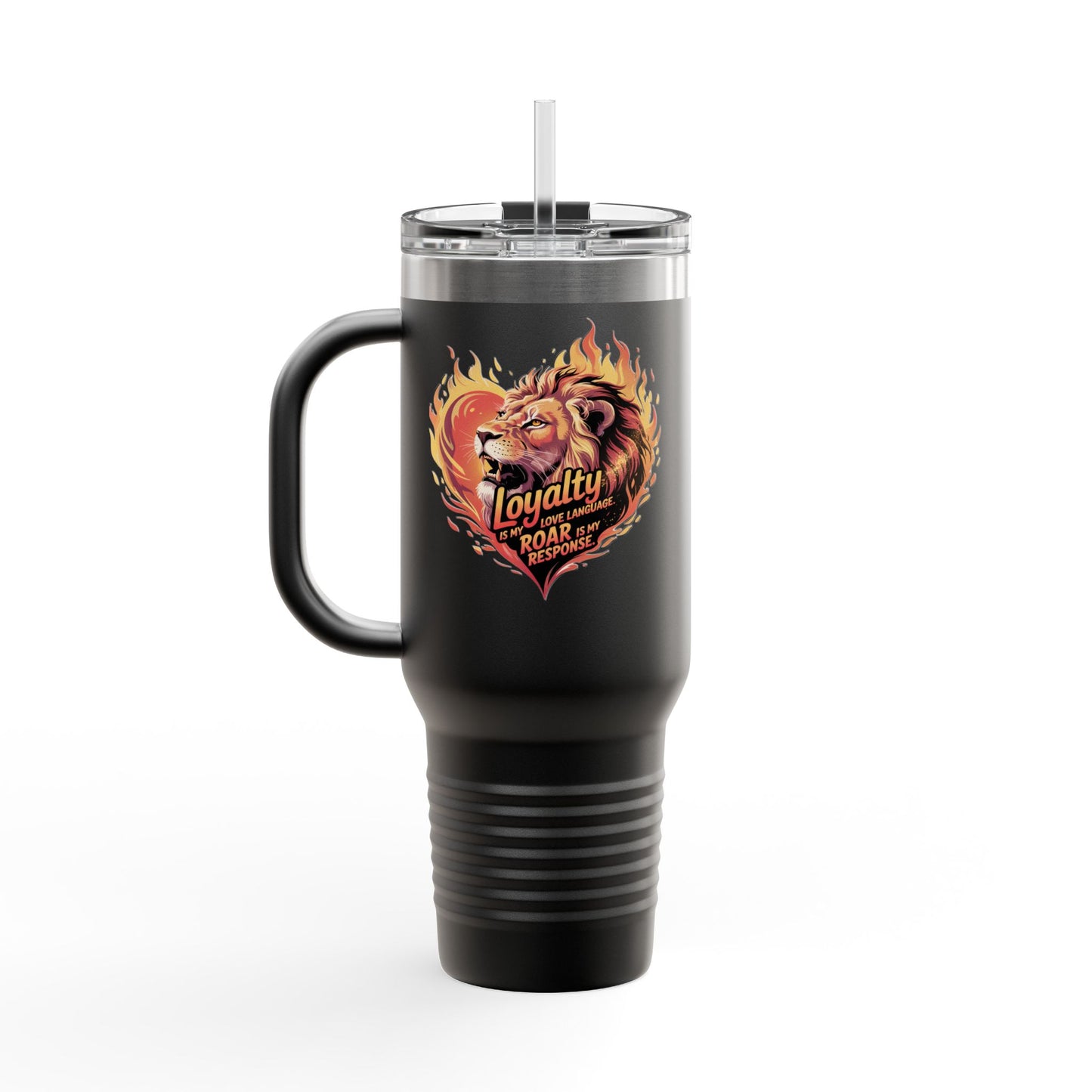 Leo Gift Set – “Loyalty Is My Love Language. Roar Is My Response.” T-Shirt, Mug, Tumbler & Tote for Leos