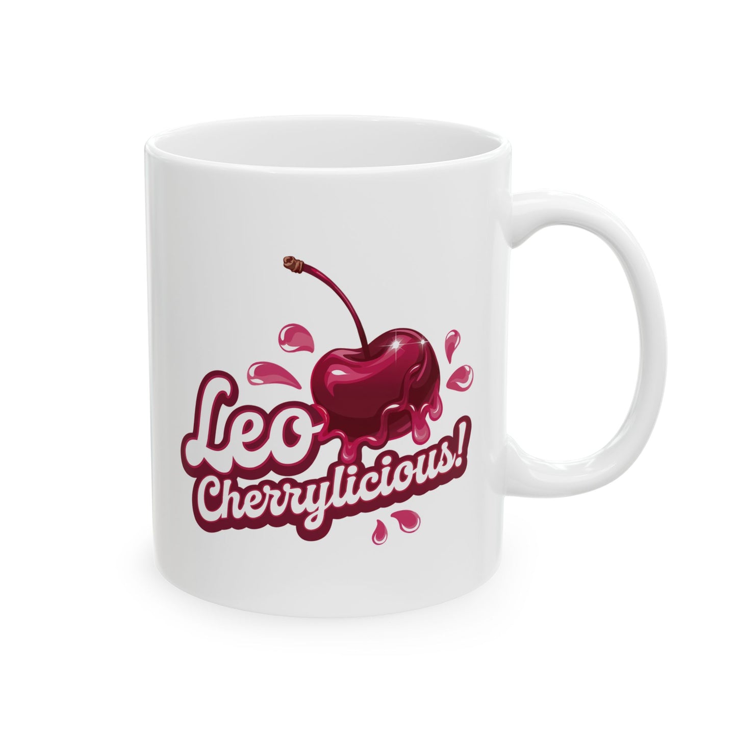 Leo Cherrylicious! – Retro Leo T-Shirt, Mug, Tote & Tumbler | Juicy Zodiac Gift Collection | ONATwear