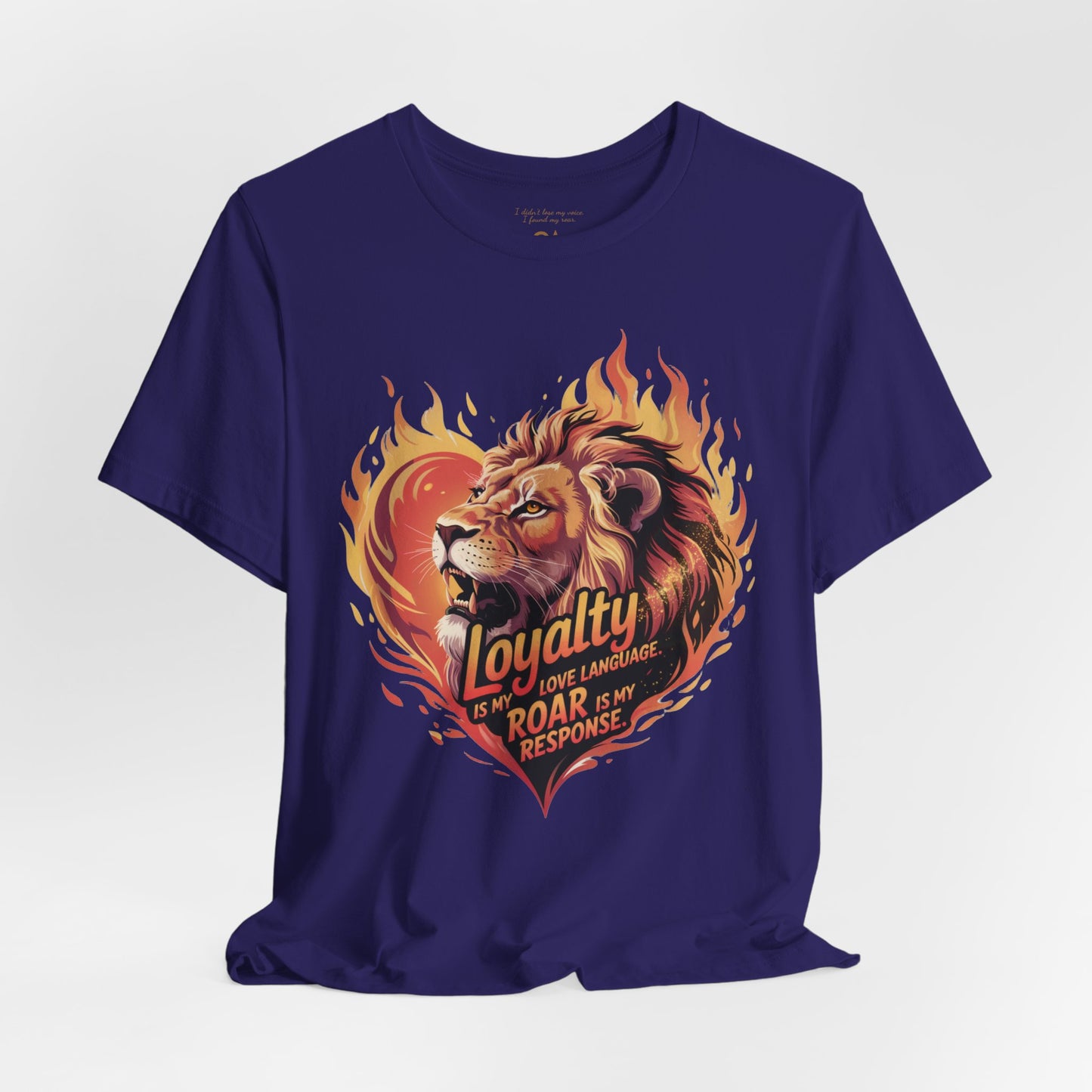 Leo Gift Set – “Loyalty Is My Love Language. Roar Is My Response.” T-Shirt, Mug, Tumbler & Tote for Leos
