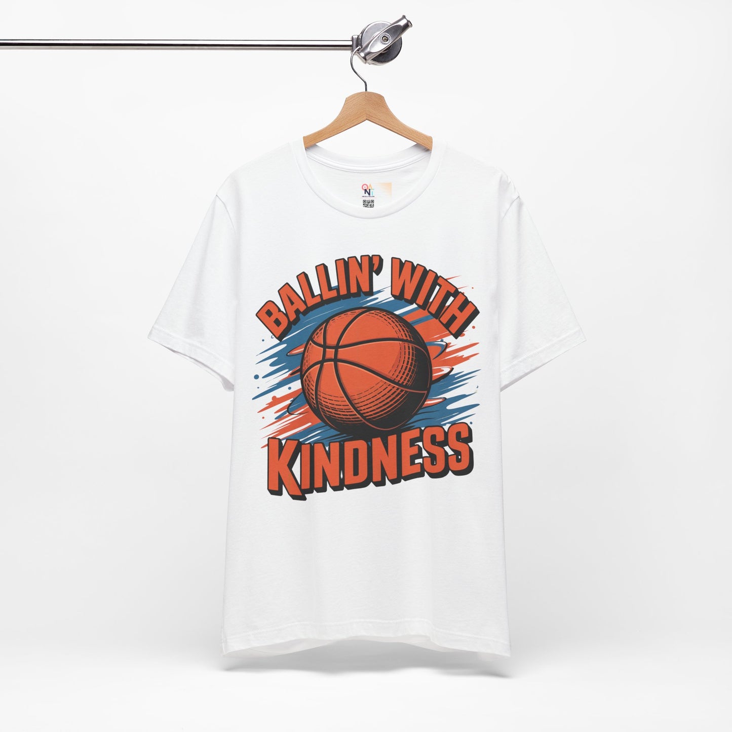 Ballin' with Kindness Unisex T-Shirt, Motivational Basketball Tee
