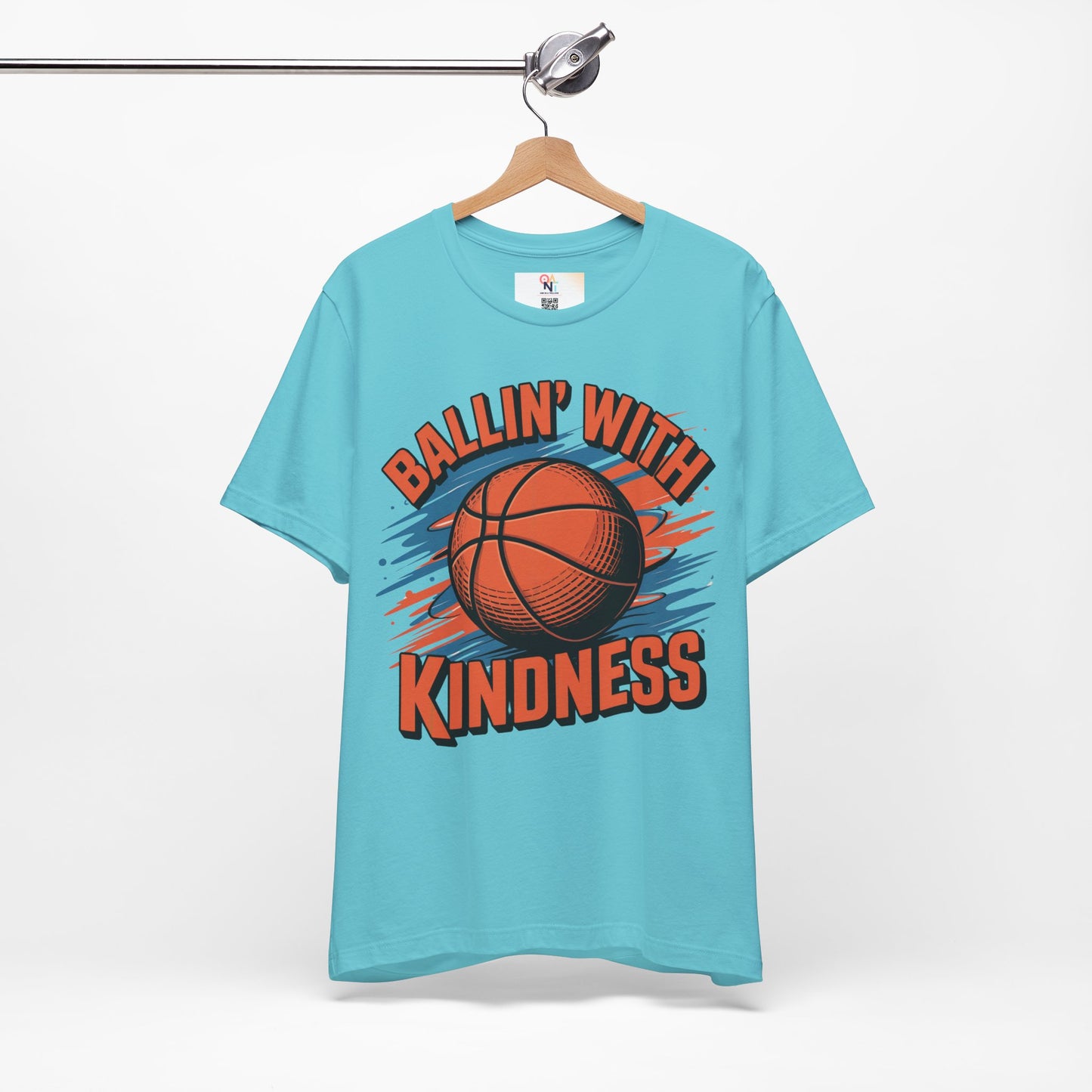 Ballin' with Kindness Unisex T-Shirt, Motivational Basketball Tee