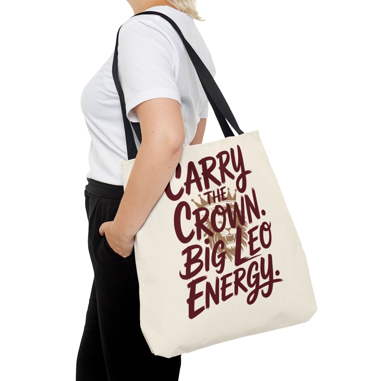 Carry the Crown – Big Leo Energy Tote Bag | Bold Astrology Gift | ONAT LEO Collection