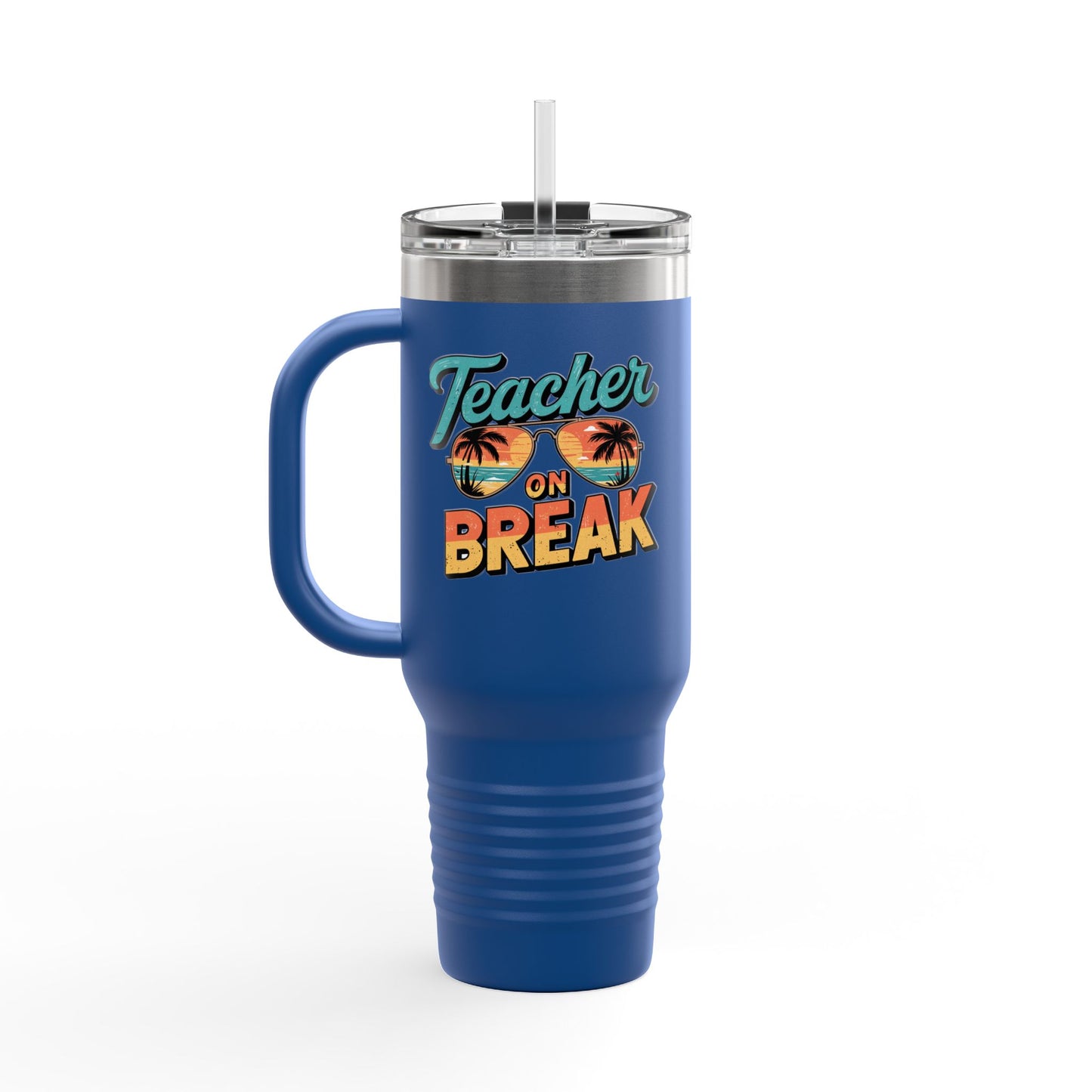 Teacher Life 40oz Travel Mug – Summer Vibes & Back to School Ready!