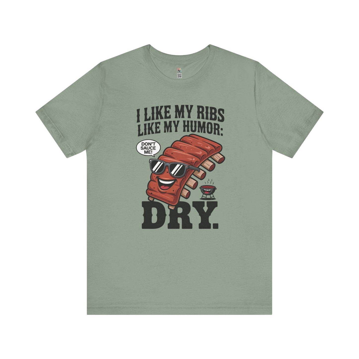 Funny BBQ Ribs Humor T-Shirt – Unisex Summer Grill Master Tee for Foodies & Parties