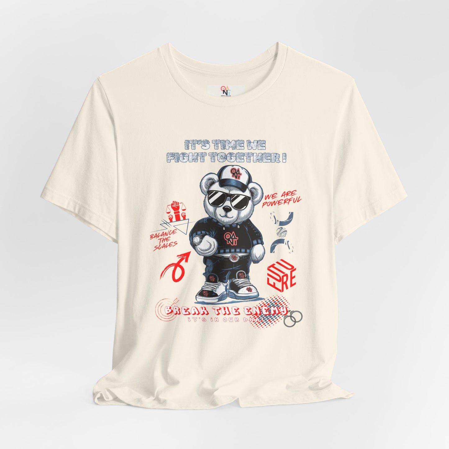 ONAT "It’s Time To Fight Together" Bear Graphic Tee