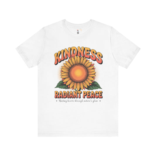 Kindness Radiant Peace Sunflower Tee