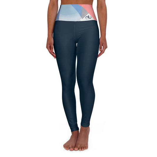 Yoga Leggings Collection - Midnight Navy, Blue Calm & Coral Love Unisex Apparel