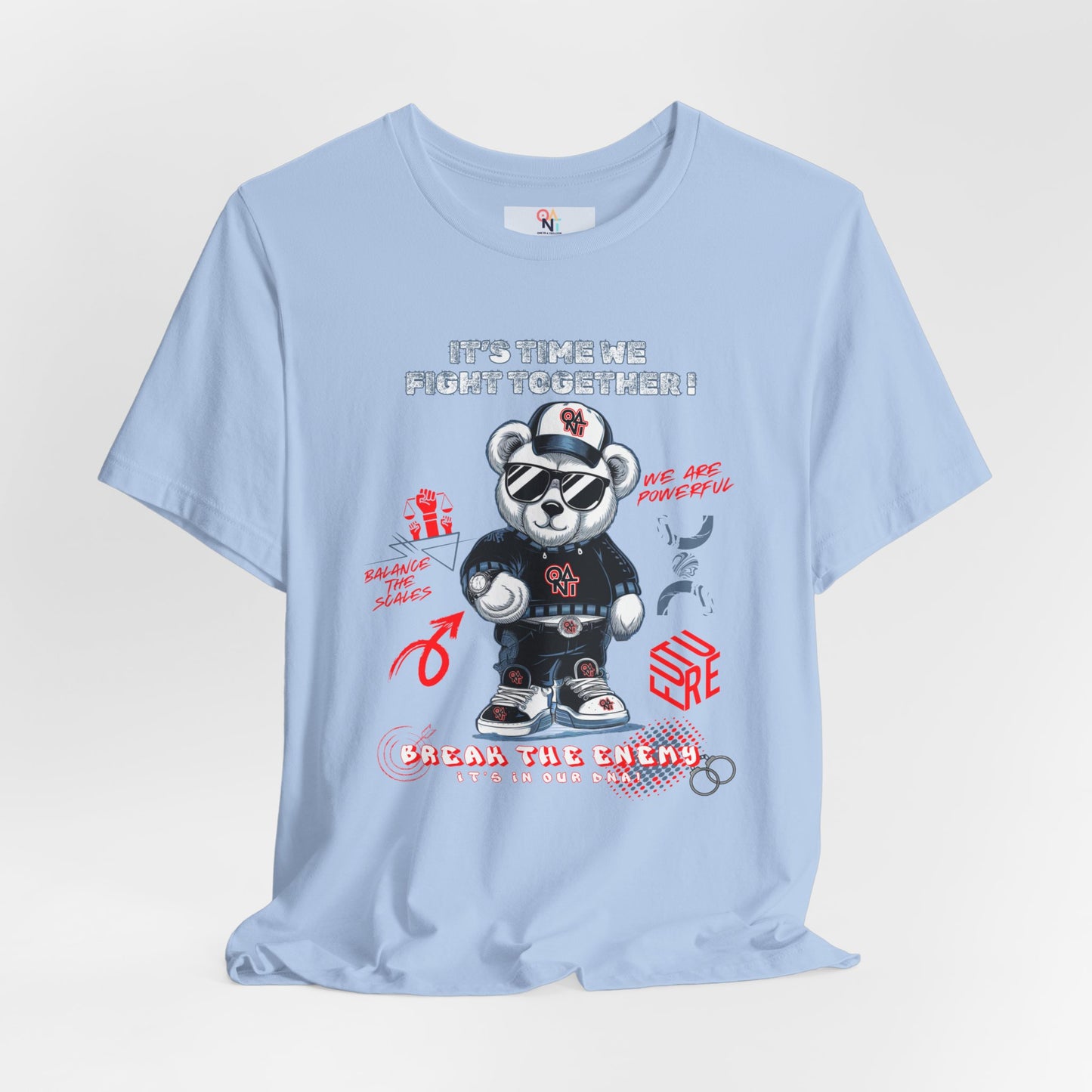 ONAT "It’s Time To Fight Together" Bear Graphic Tee