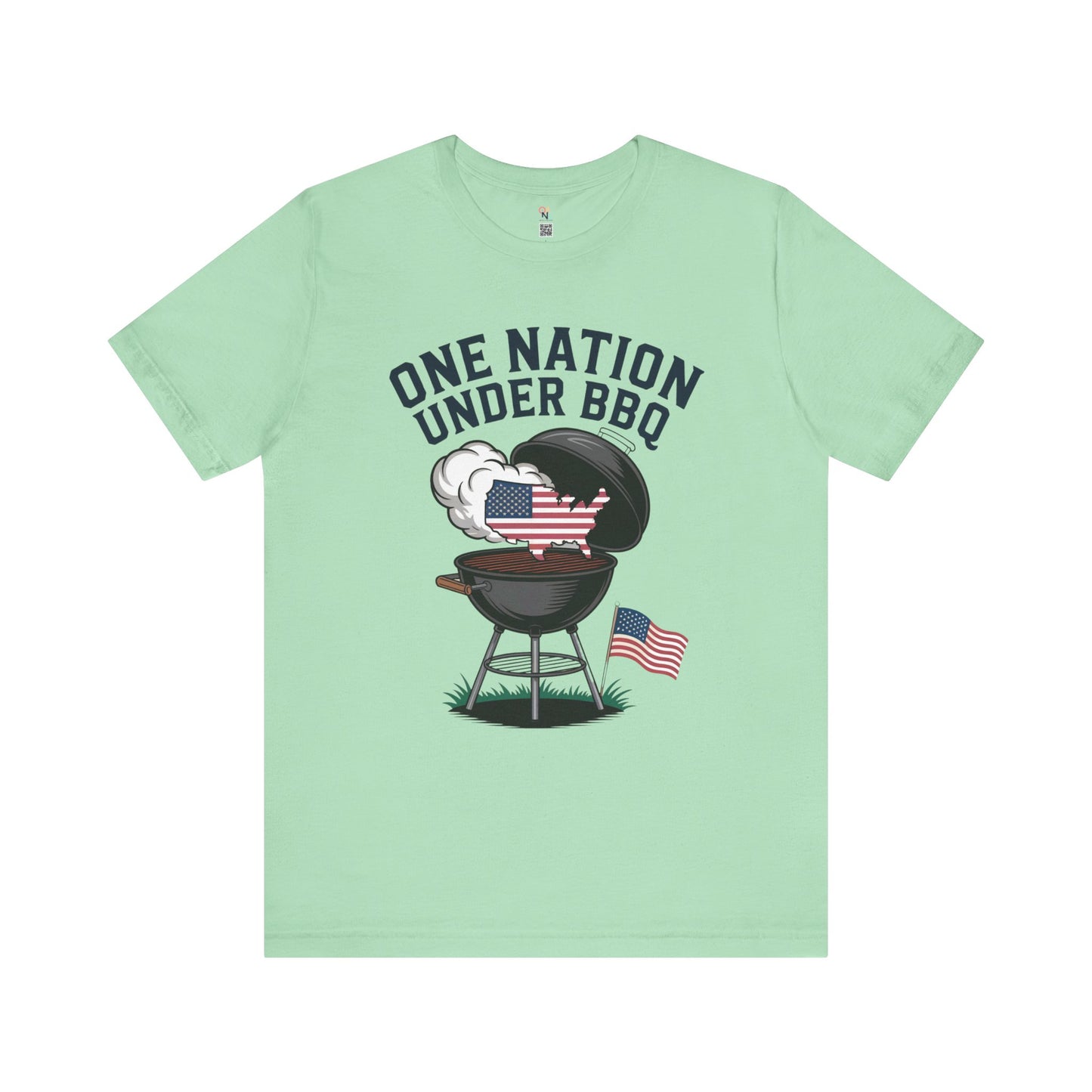 One Nation Under BBQ T-Shirt – Patriotic Cookout Tee for 4th of July & Summer Grilling