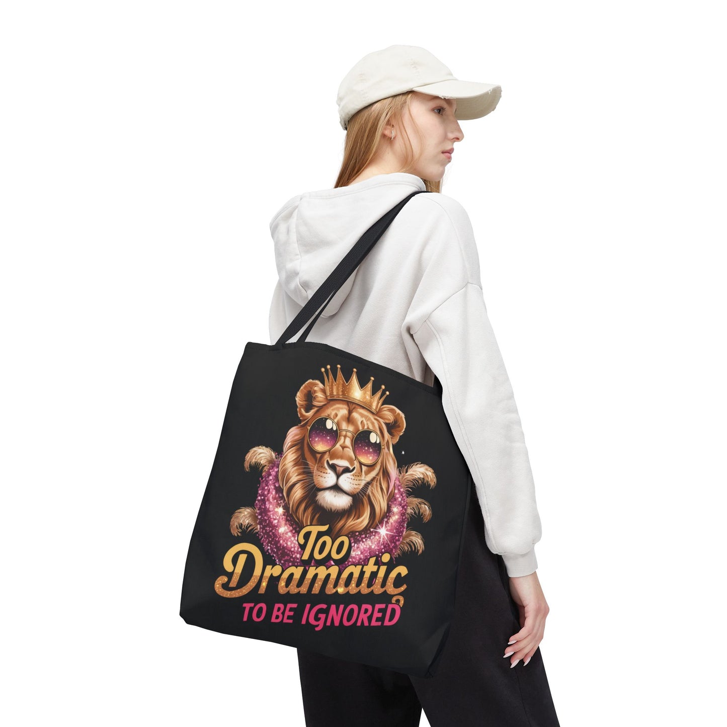 “Too Dramatic to Be Ignored – Roar Is My Response” Matching T-Shirt, Mug, Tumbler & Tote – Bold Leo Gift Set