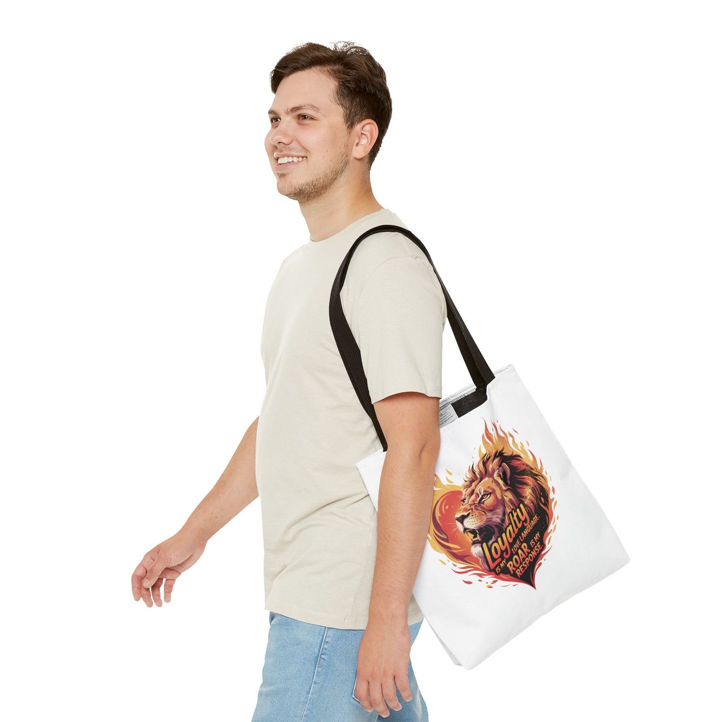 Leo Gift Set – “Loyalty Is My Love Language. Roar Is My Response.” T-Shirt, Mug, Tumbler & Tote for Leos