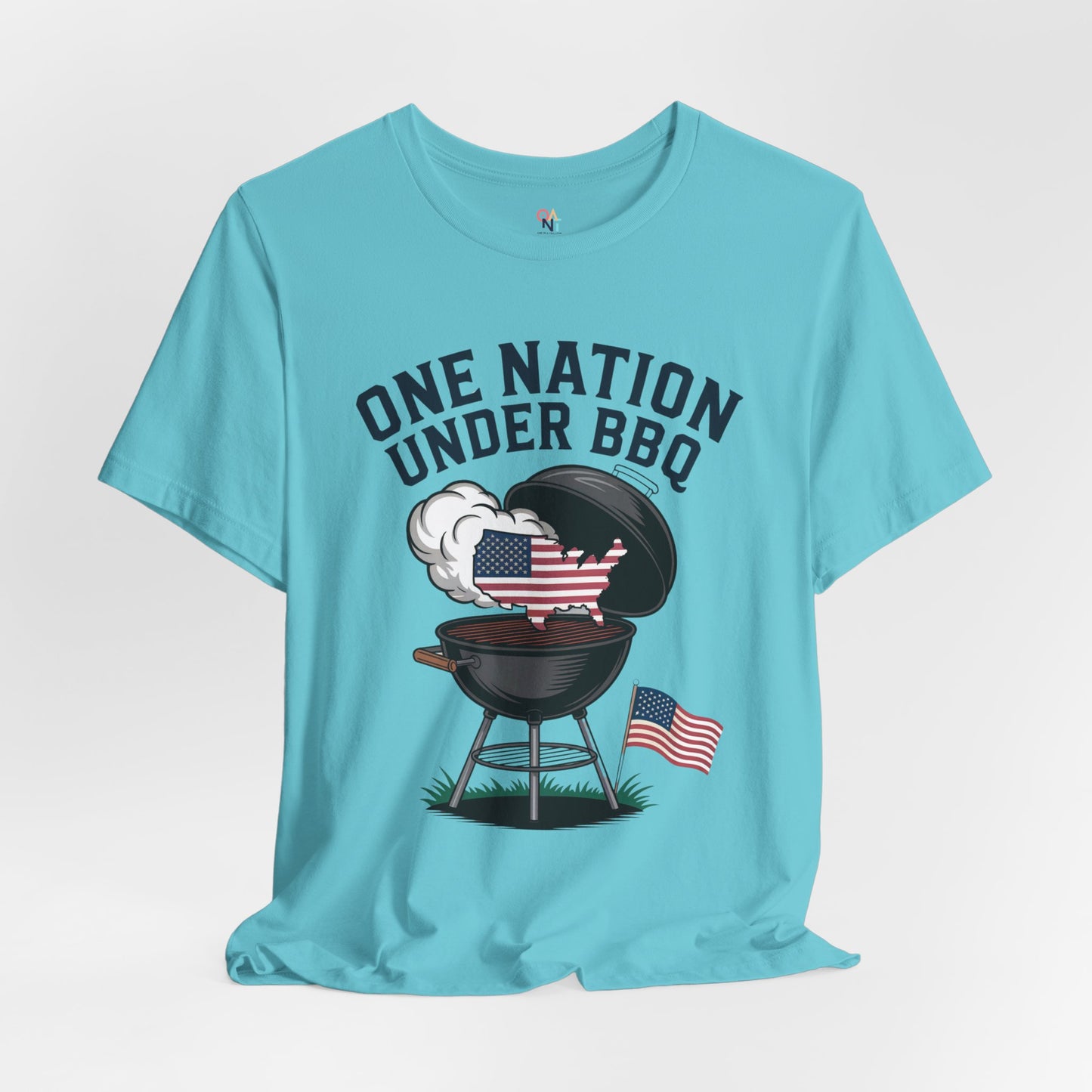 One Nation Under BBQ T-Shirt – Patriotic Cookout Tee for 4th of July & Summer Grilling