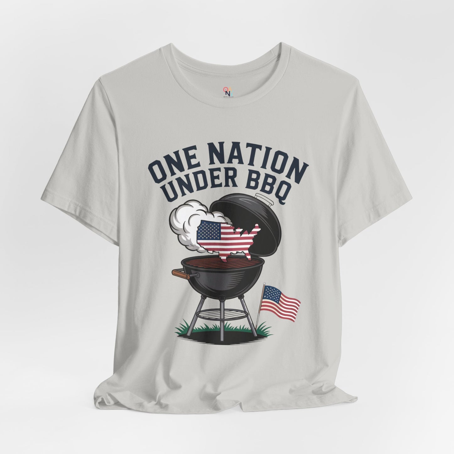 One Nation Under BBQ T-Shirt – Patriotic Cookout Tee for 4th of July & Summer Grilling
