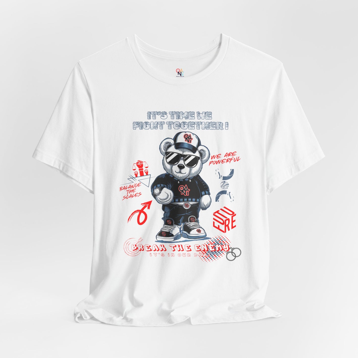 ONAT "It’s Time To Fight Together" Bear Graphic Tee