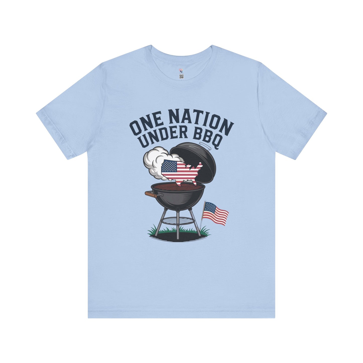 One Nation Under BBQ T-Shirt – Patriotic Cookout Tee for 4th of July & Summer Grilling