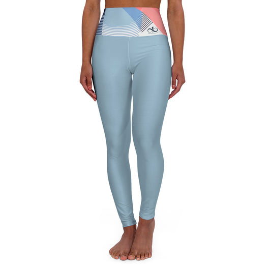 Yoga Leggings - One In A Trillion Midnight Navy Blue Calm Coral Love Unisex Apparel Collection