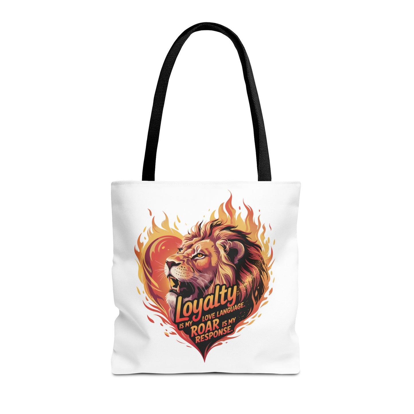 Leo Gift Set – “Loyalty Is My Love Language. Roar Is My Response.” T-Shirt, Mug, Tumbler & Tote for Leos