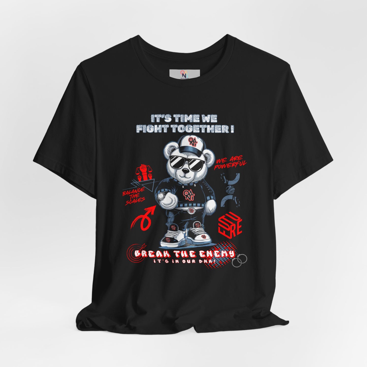 ONAT "It’s Time To Fight Together" Bear Graphic Tee
