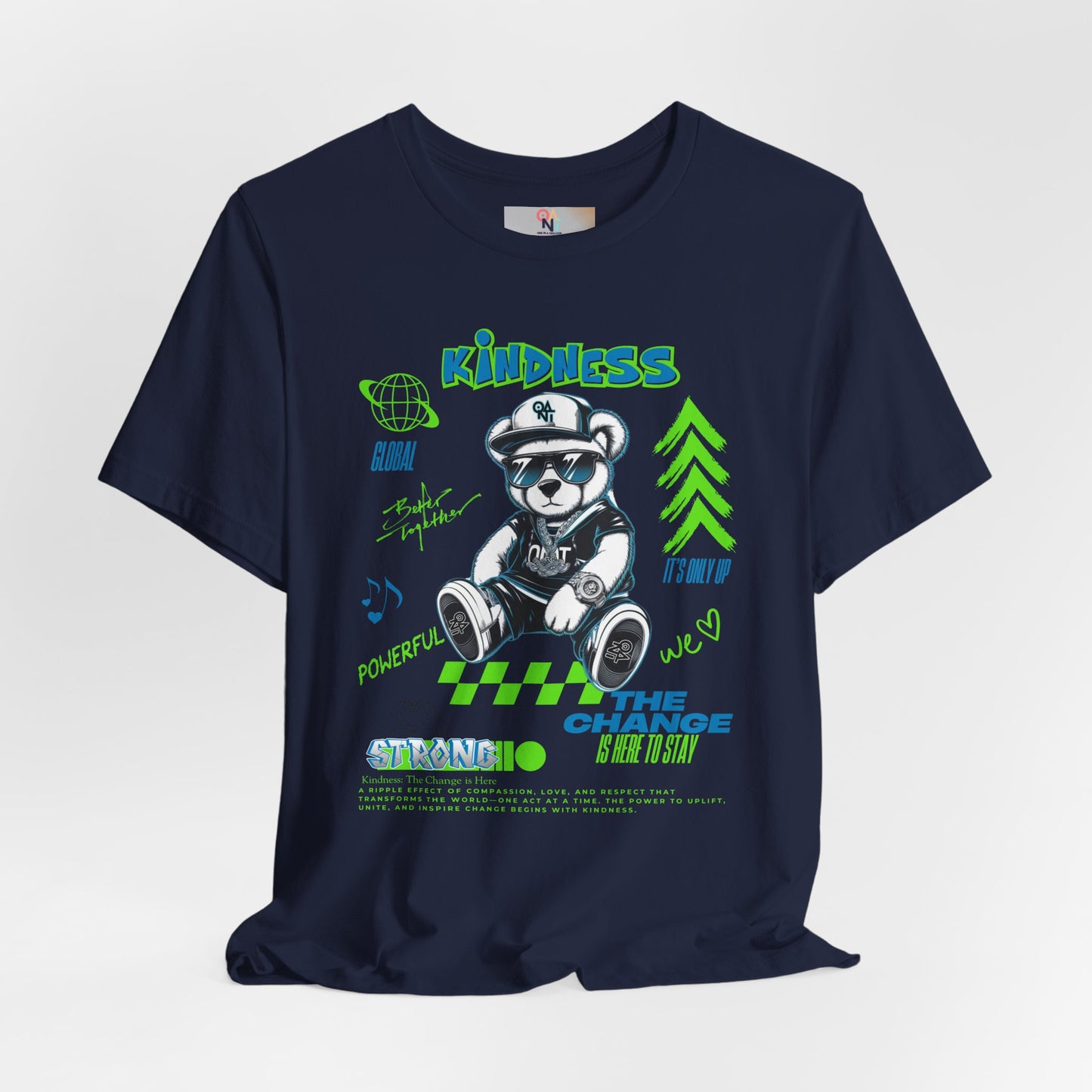 Kindness Bear Graphic Tee - Unisex Jersey Short Sleeve Shirt