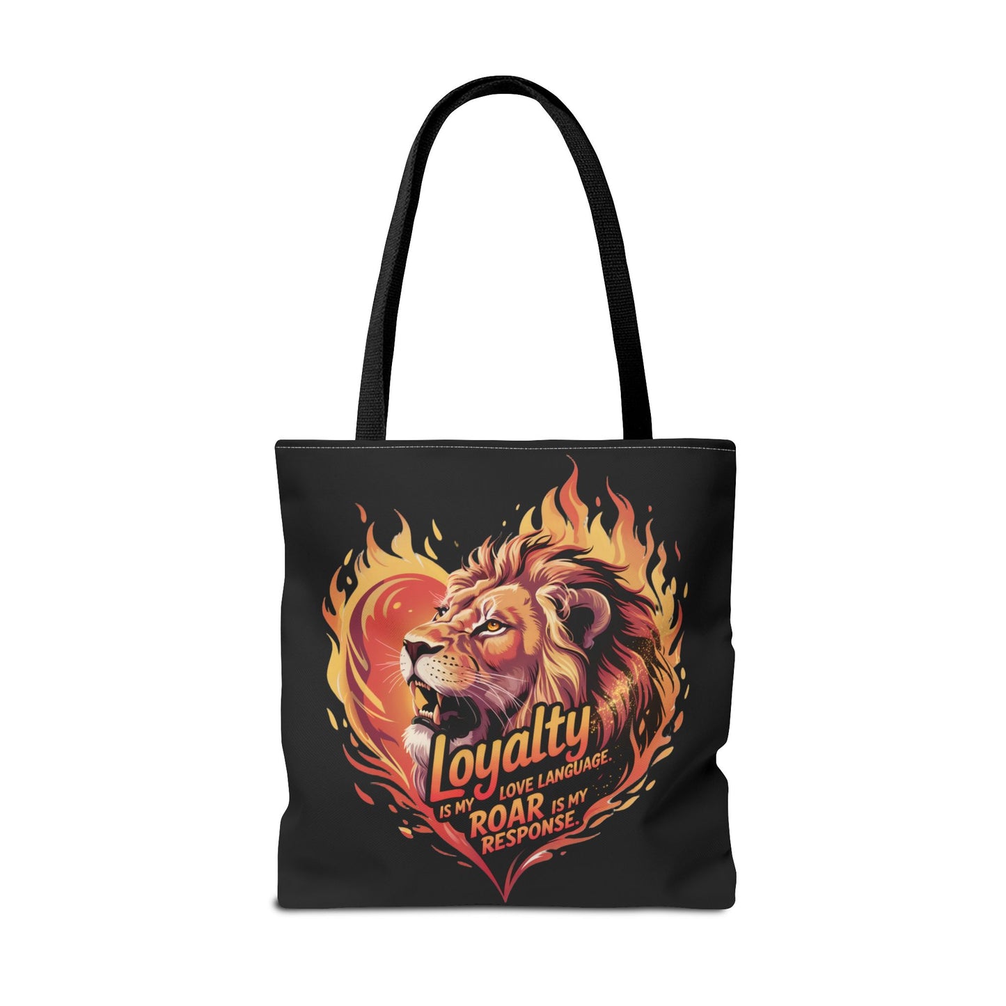 Leo Gift Set – “Loyalty Is My Love Language. Roar Is My Response.” T-Shirt, Mug, Tumbler & Tote for Leos