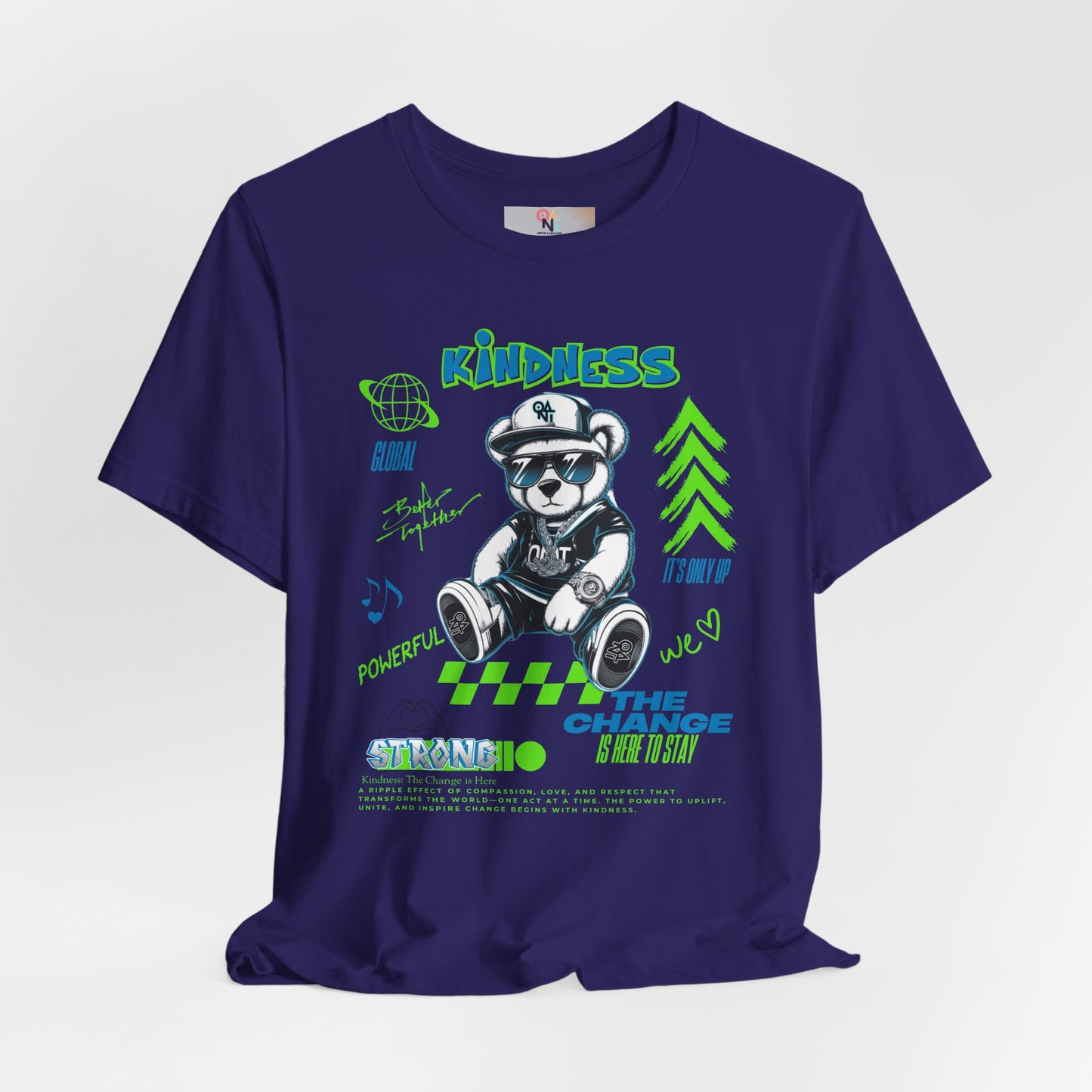 Kindness Bear Graphic Tee - Unisex Jersey Short Sleeve Shirt