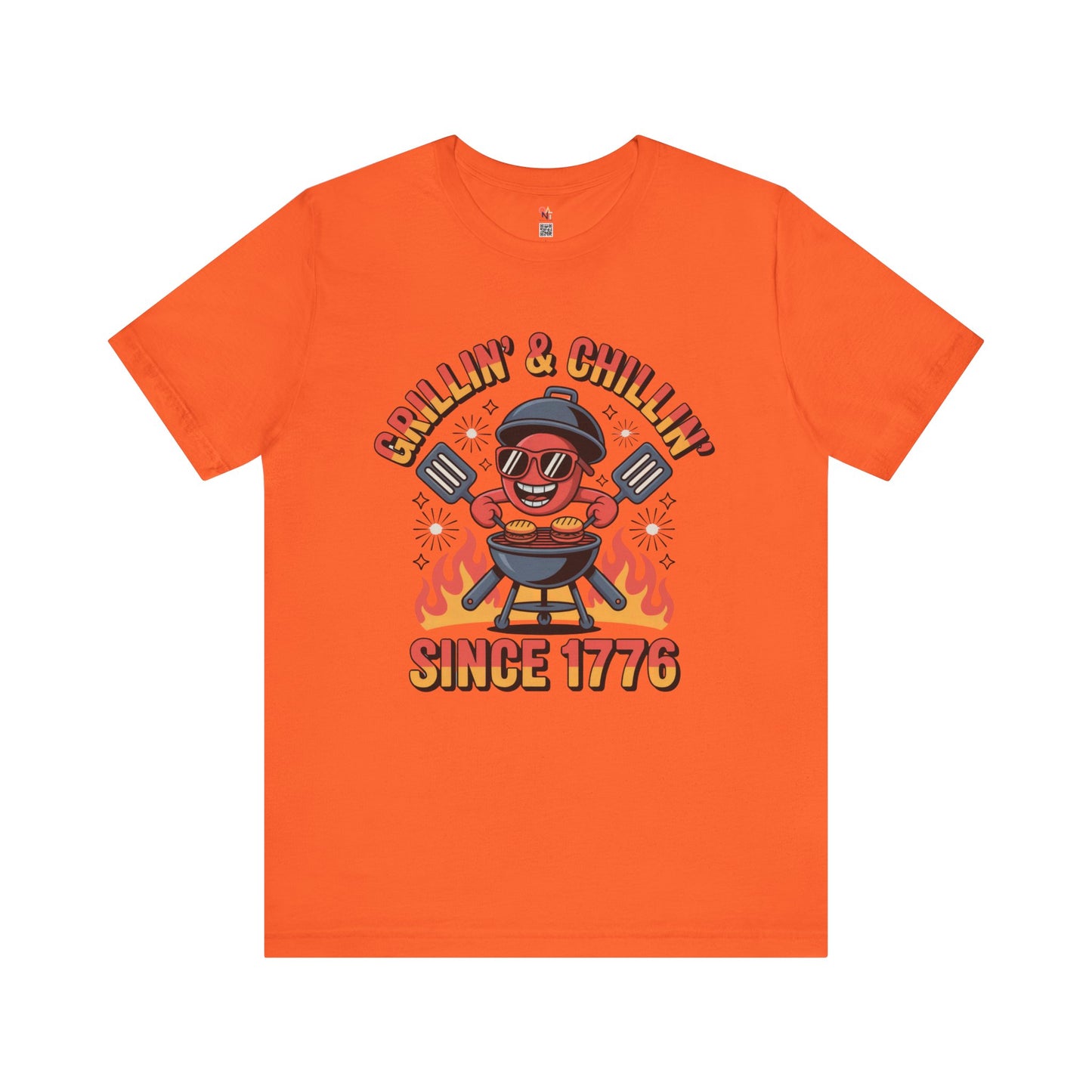 "Grillin’ & Chillin’ Since 1776" BBQ Unisex T-Shirt – Perfect for Summer Parties & Independence Day
