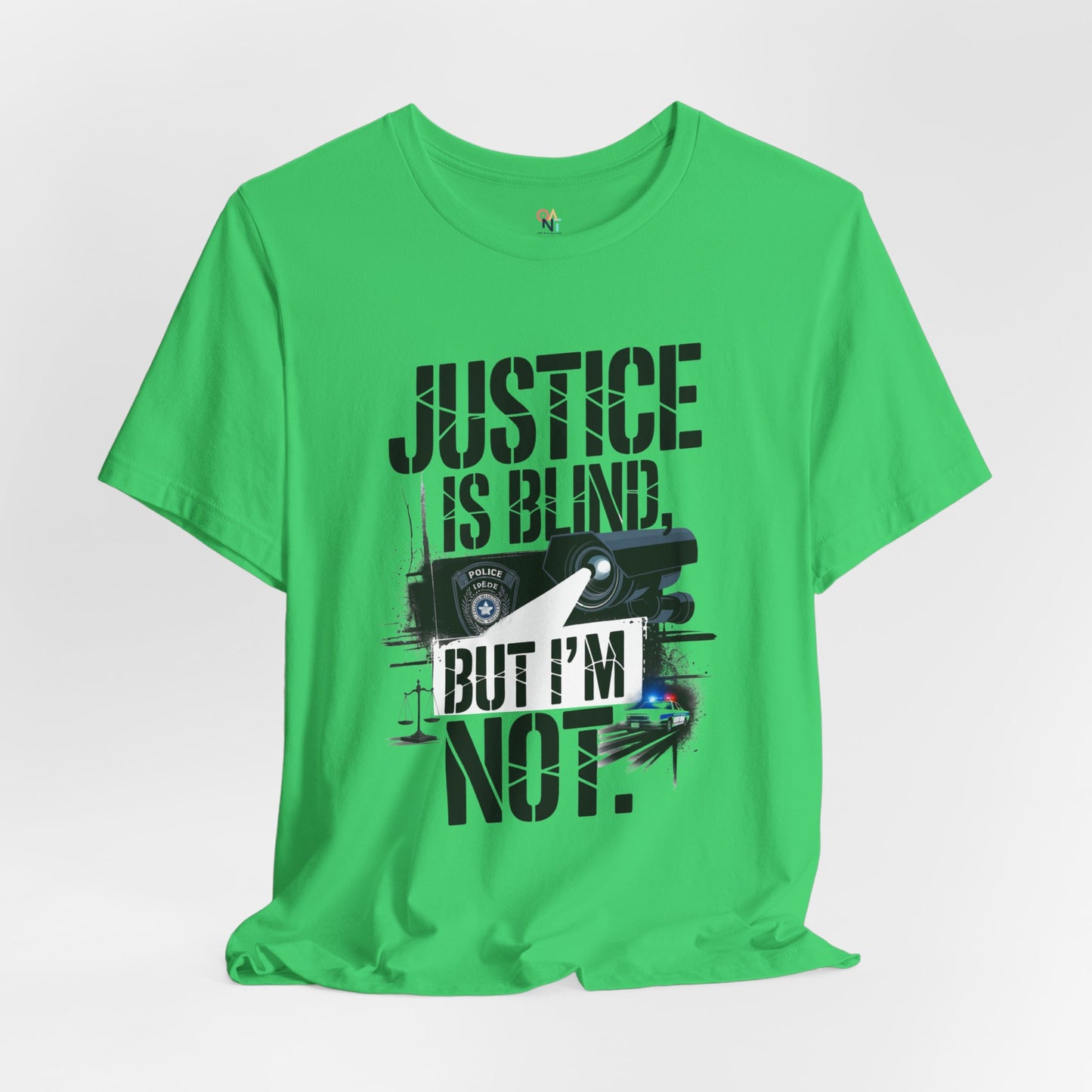 Justice is Blind But I'm Not Unisex Tee, Statement T-Shirt, Graphic Tee for Activists, Casual Wear, Unique Gift for Friends