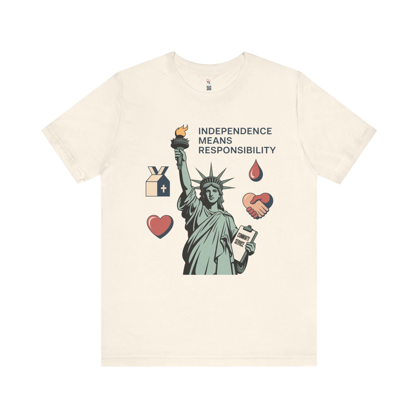 Liberty Responsibility T-Shirt | Unisex Patriotic Tee - Independence Day Gift