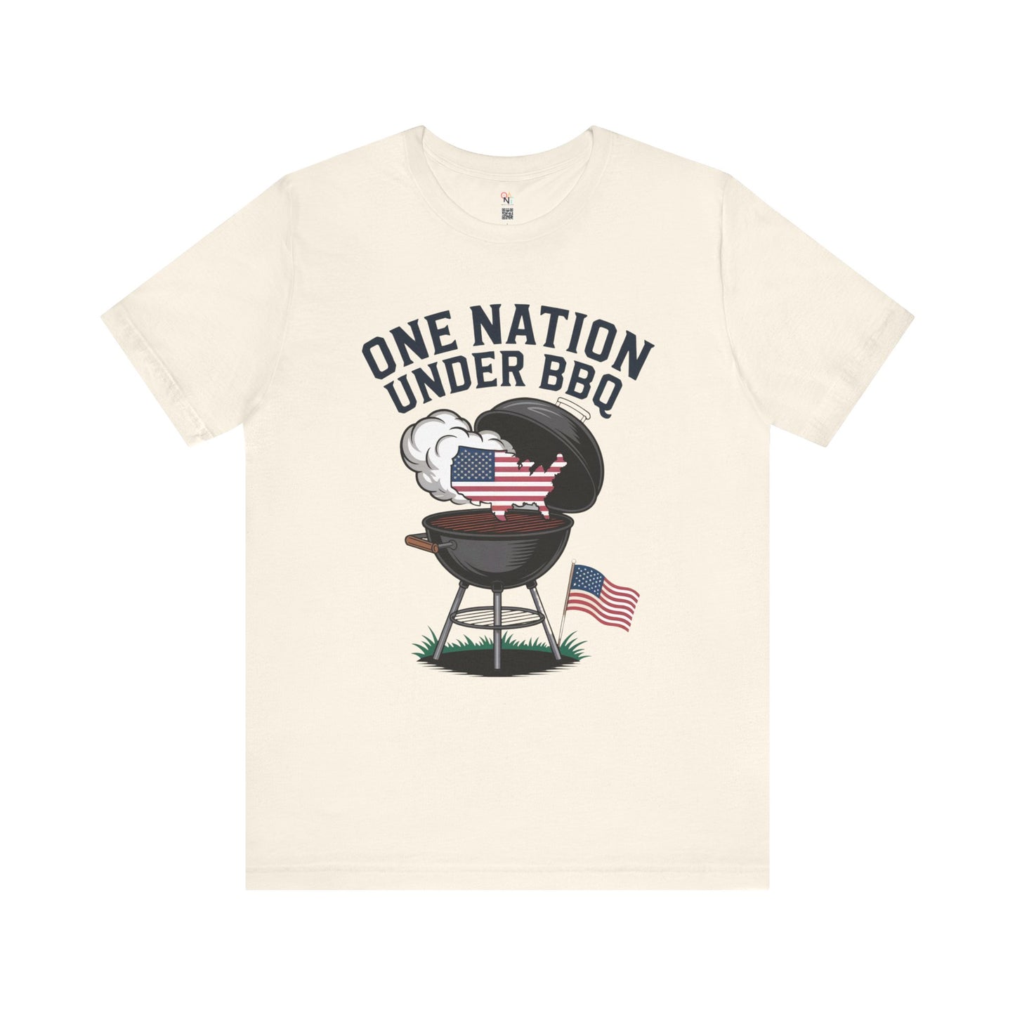 One Nation Under BBQ T-Shirt – Patriotic Cookout Tee for 4th of July & Summer Grilling