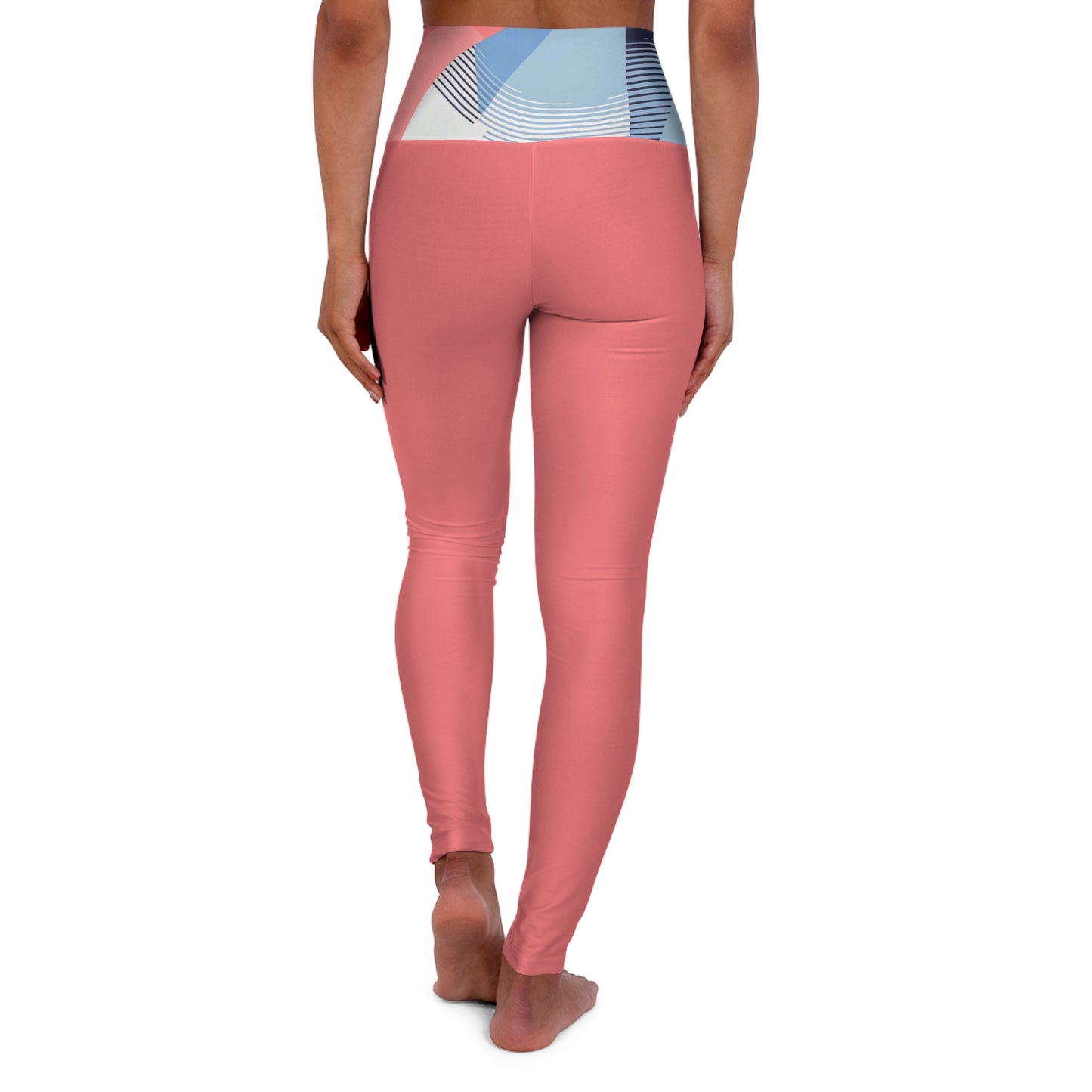 Yoga Leggings - One In A Trillion | Midnight Navy, Blue Calm & Coral Love Collection - Unisex Apparel