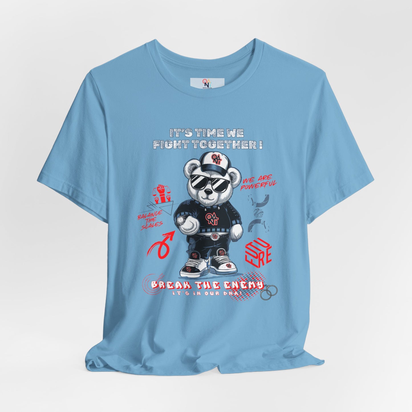 ONAT "It’s Time To Fight Together" Bear Graphic Tee
