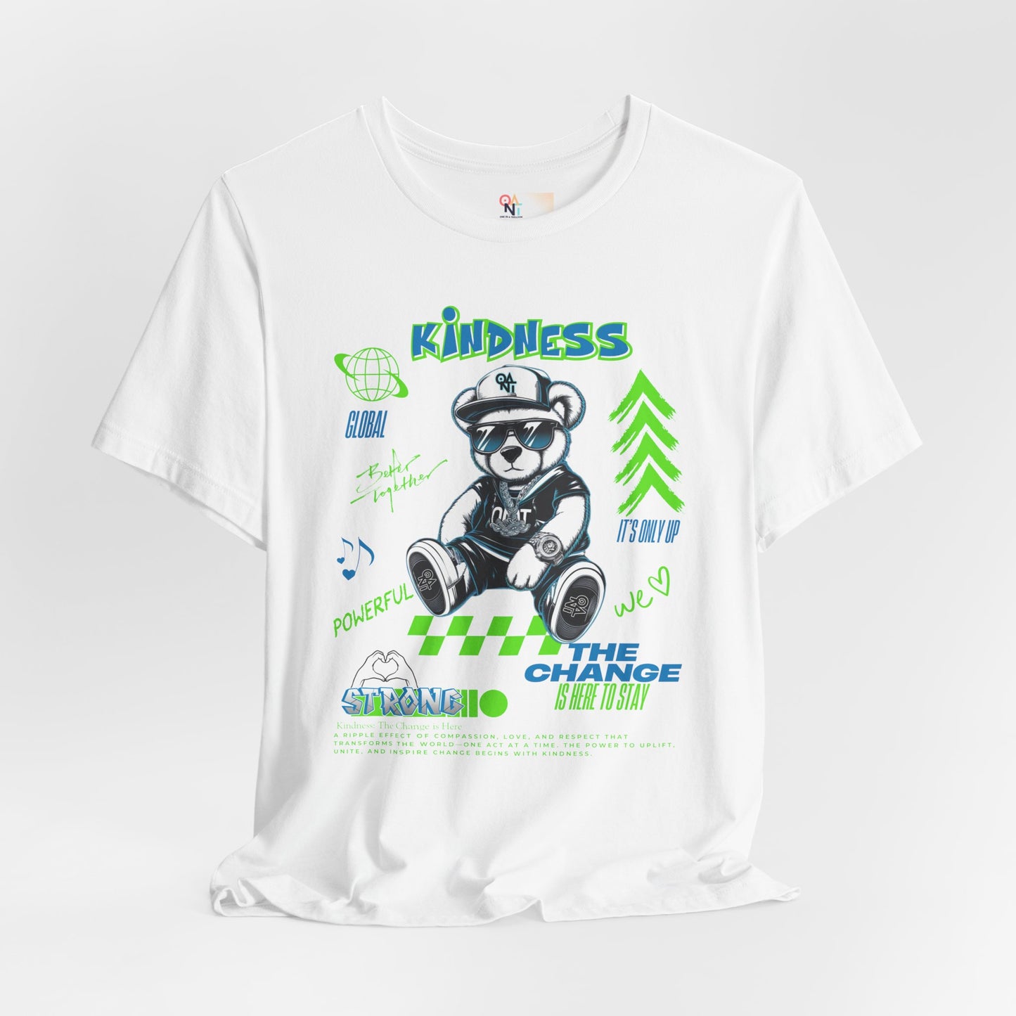 Kindness Bear Graphic Tee - Unisex Jersey Short Sleeve Shirt