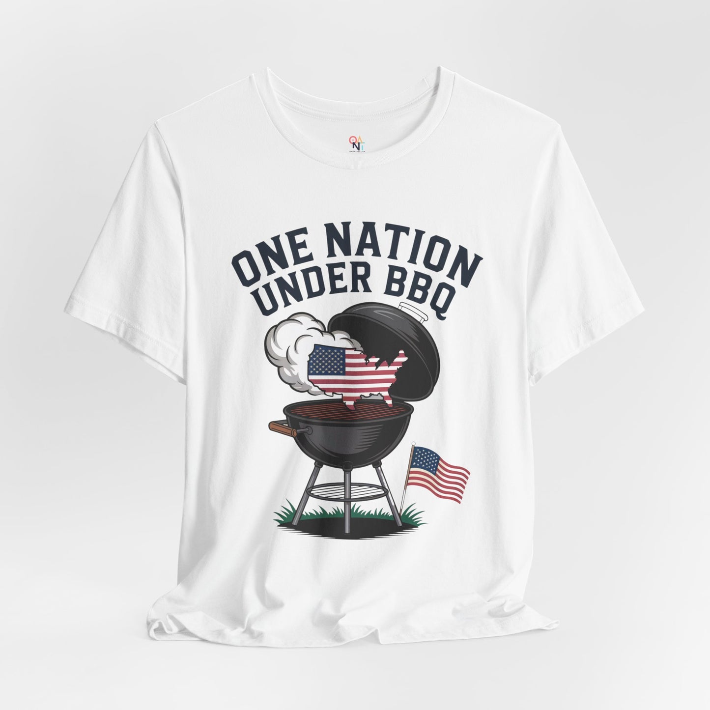 One Nation Under BBQ T-Shirt – Patriotic Cookout Tee for 4th of July & Summer Grilling