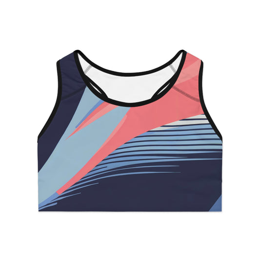 Sports Bra – One In A Trillion | Midnight Navy, Blue Calm & Coral Love Apparel Collection – Unisex, Mix & Match